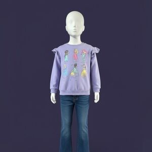 Disney Princess Lavender Sweatshirt for Kids